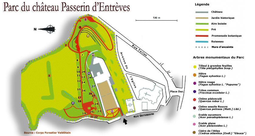 château de Châtillon. Parc.